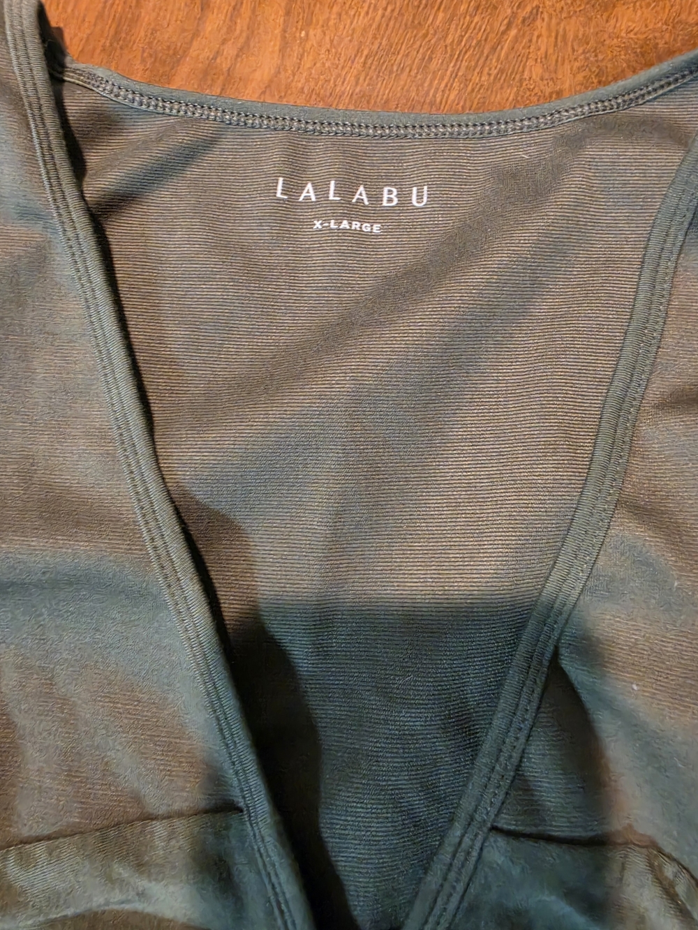 LAALBU Sage Green Baby Wearing Shirt - Picture 3 of 5